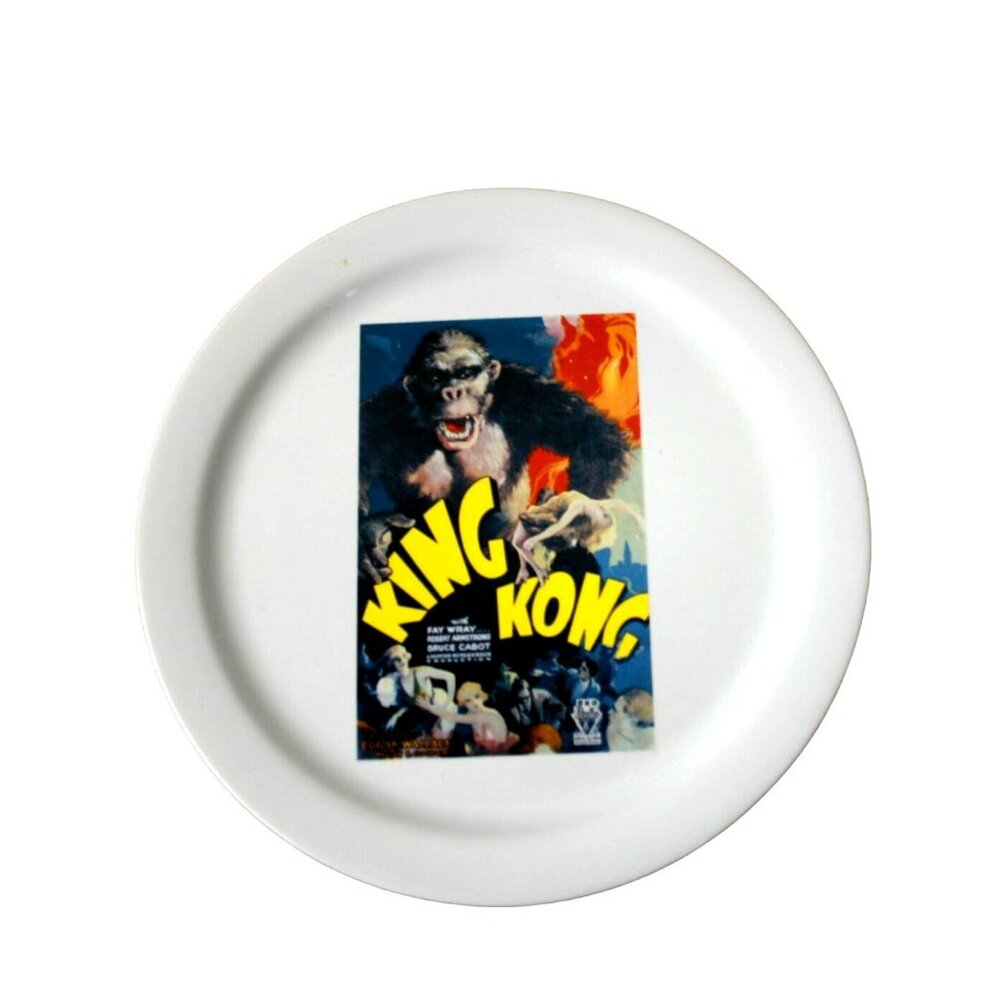 Set Of 4 Pottery Barn TCM Archives Movie Poster Plates Casablanca King Kong Sing - Picture 4 of 10